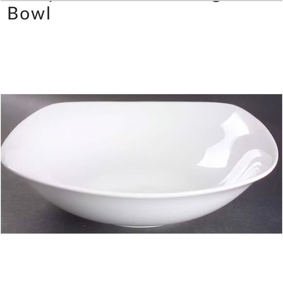 Fitz & Floyd Gourmet White Serving Bowl or large Salad Serving piece - Picture 3 of 10